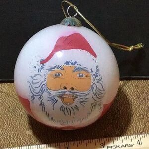 Ornament vintage porcelain ugly Santa